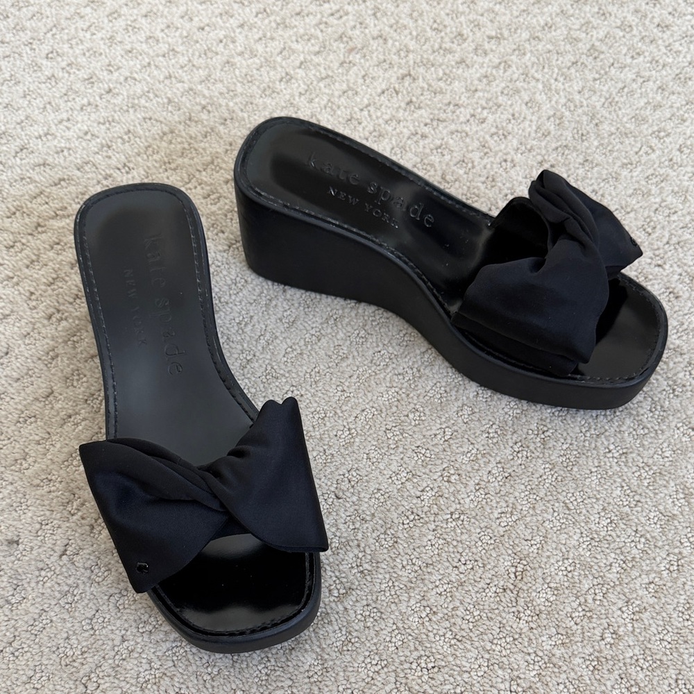 kate spade Black Bikini Wedge - Picture 5 of 5